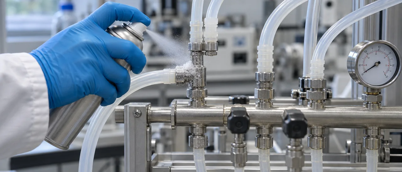 Проверка герметичности соединений линии отбора пробы газоанализатора